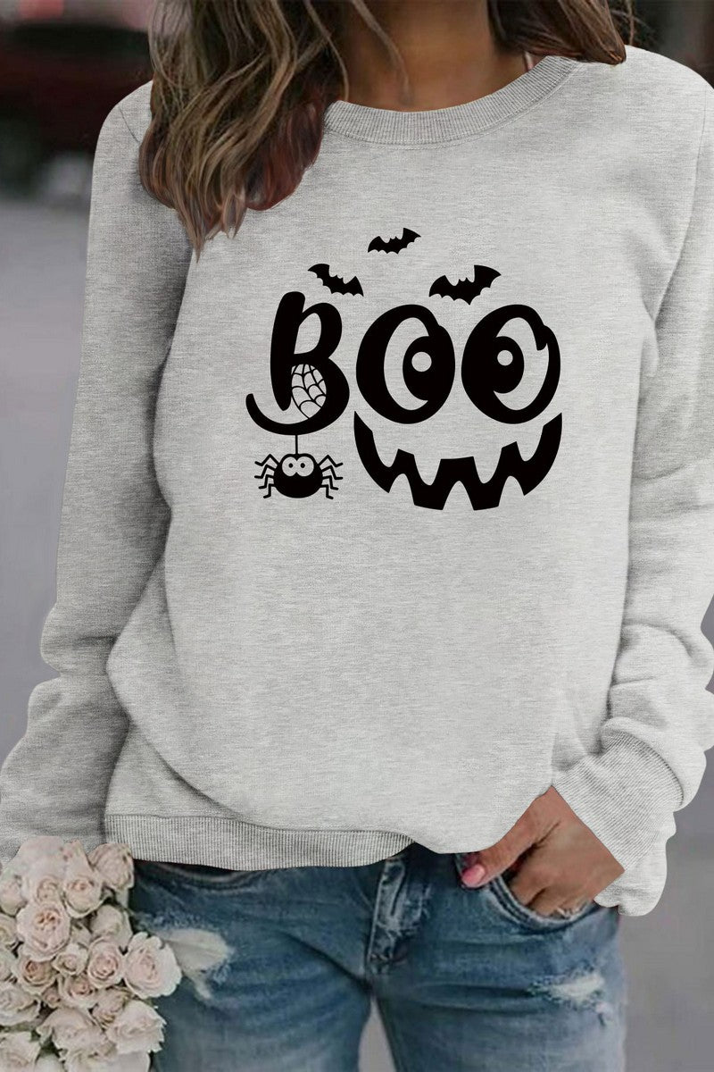 WOMEN HALLOWEEN PRINTING PULLOVER TOP T SHIRT