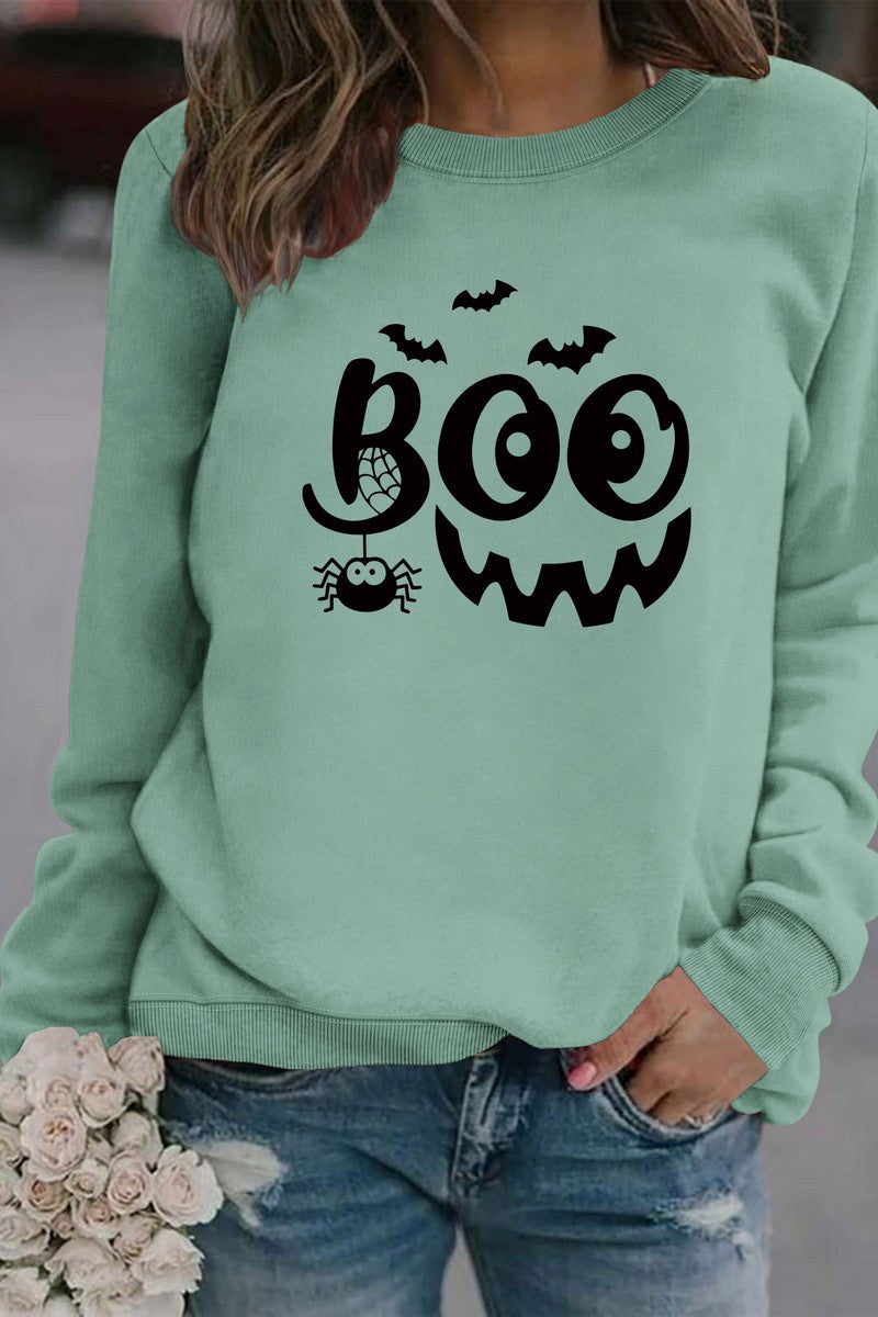 WOMEN HALLOWEEN PRINTING PULLOVER TOP T SHIRT