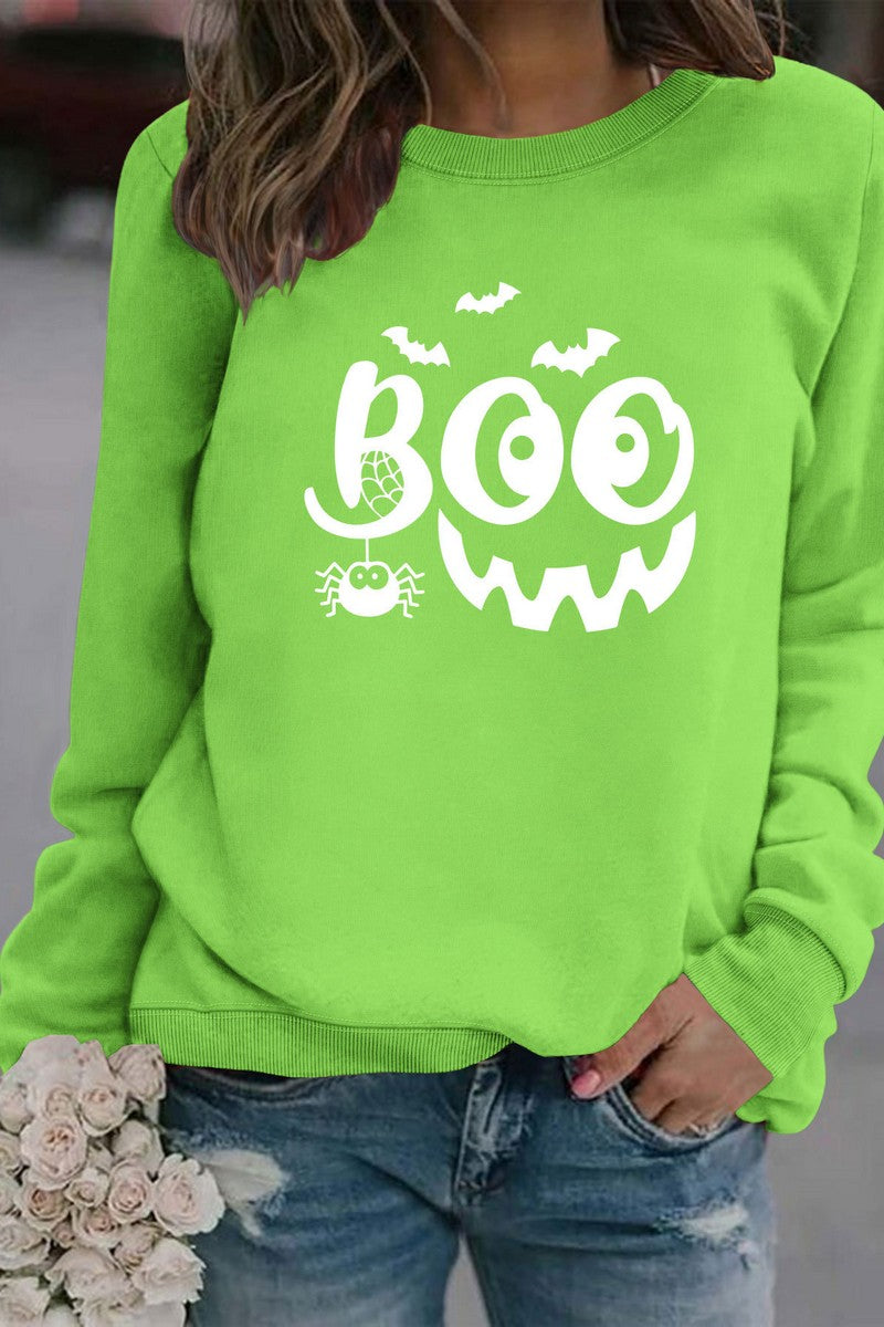 WOMEN HALLOWEEN PRINTING PULLOVER TOP T SHIRT