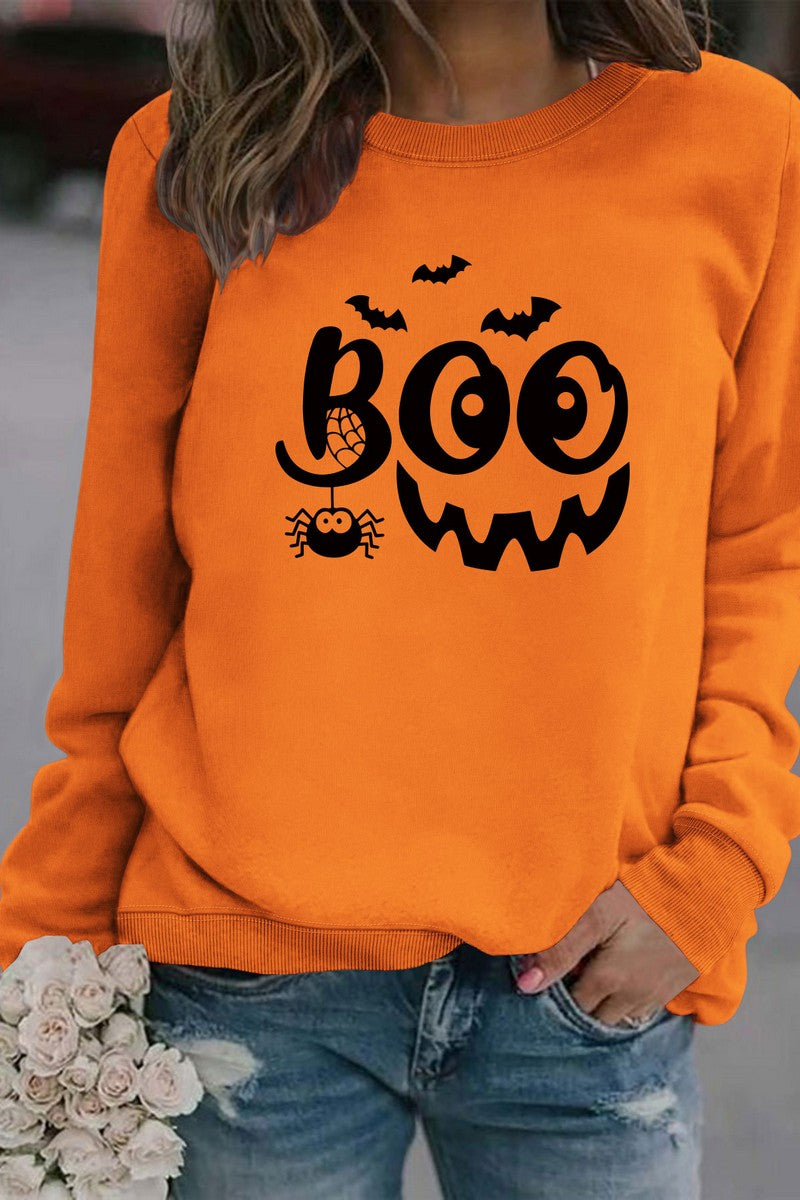 WOMEN HALLOWEEN PRINTING PULLOVER TOP T SHIRT