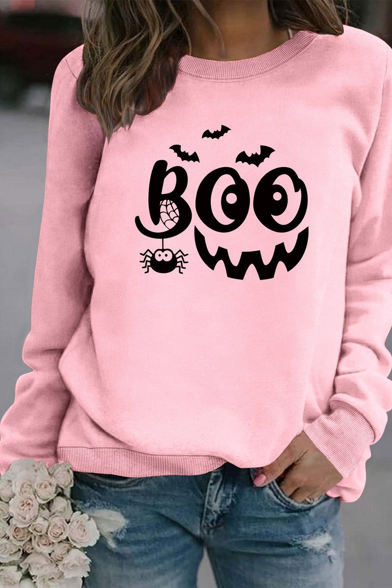 WOMEN HALLOWEEN PRINTING PULLOVER TOP T SHIRT