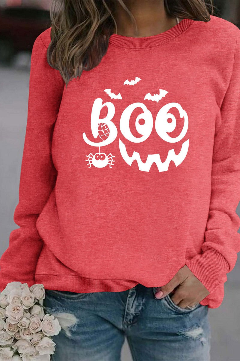 WOMEN HALLOWEEN PRINTING PULLOVER TOP T SHIRT