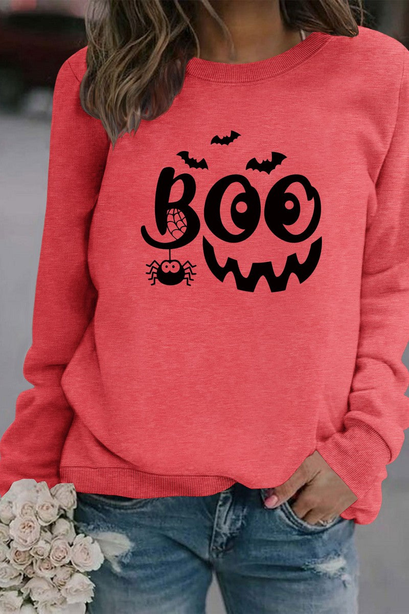 WOMEN HALLOWEEN PRINTING PULLOVER TOP T SHIRT