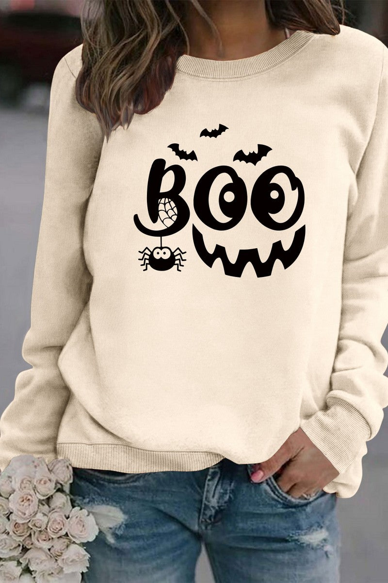 WOMEN HALLOWEEN PRINTING PULLOVER TOP T SHIRT