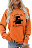 WOMEN HALLOWEEN PRINGTING CASUAL PULLOVER