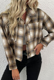 WOMEN PLAID BUTTON DOWN SHORT LENGTH SHACKET