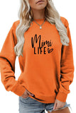 WOMEN CUTE LETTRING LONG SLEEVE PULLOVER TEE