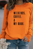 WOMEN CASUAL LETTER PRINTING LONG SLEEVE PULLOVER