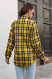 WOMEN LONG SLEEVE BRUSHED BUTTON DOWN SHIRTS