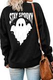 STAY SPOOKY FUNNY PRINT LOOSE TOP FOR WOMEN