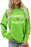 WOMEN LETTER PRINTING OVERSIZED LOOSE PULLOVER