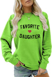 WOMEN LETTER PRINTING OVERSIZED LOOSE PULLOVER