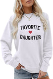 WOMEN LETTER PRINTING OVERSIZED LOOSE PULLOVER