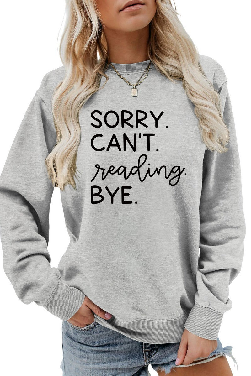 WOMEN LETTER PRINTING LONG SLEEVE T SHIRT TEE