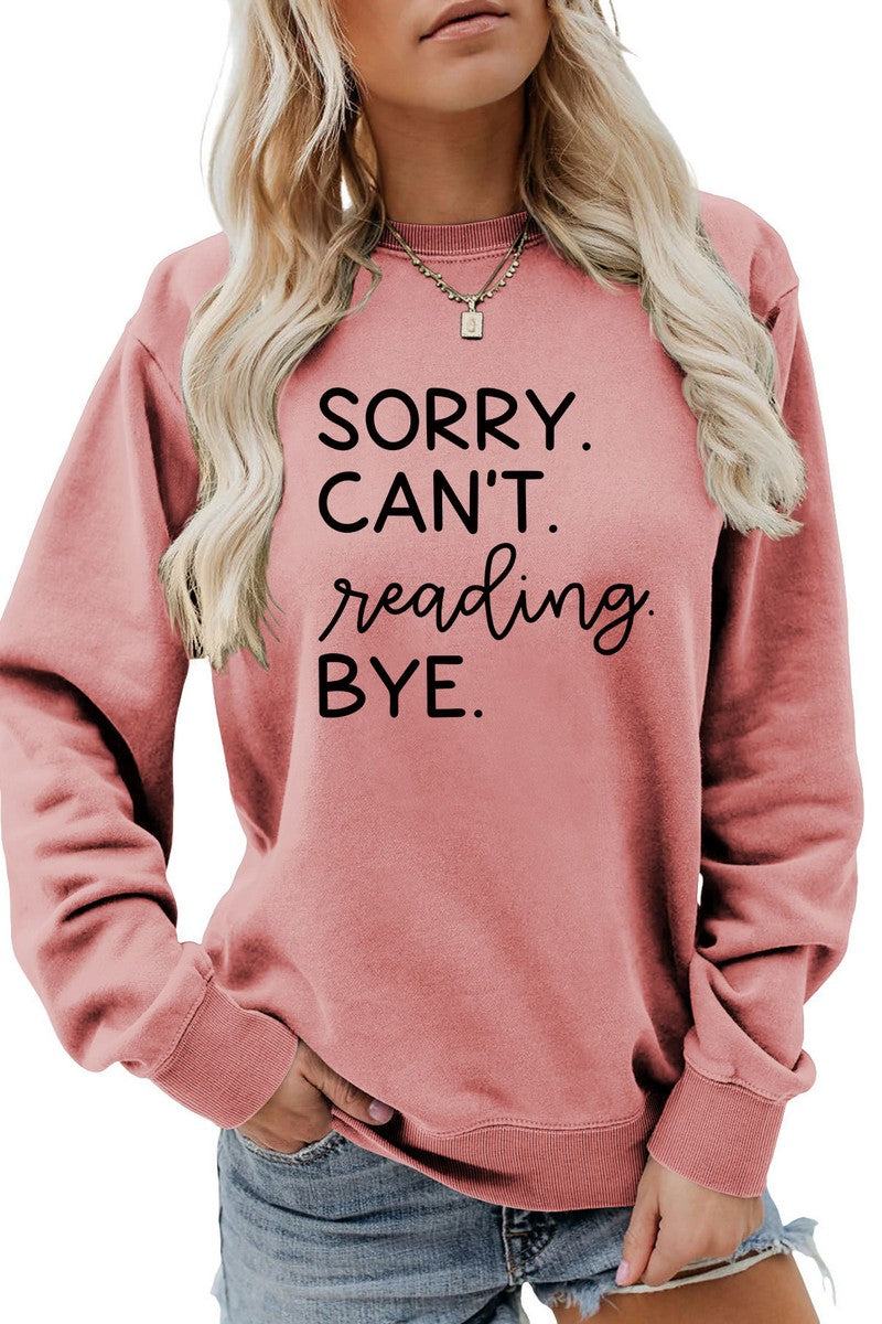 WOMEN LETTER PRINTING LONG SLEEVE T SHIRT TEE