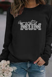 WOMEN MOM PRINTING LONG SLEEVE PULLOVER T SHIRT