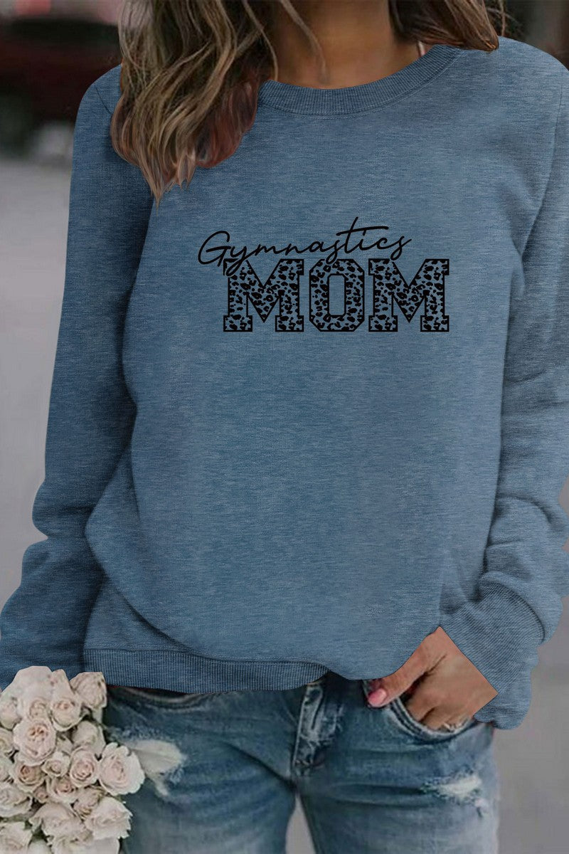 WOMEN MOM PRINTING LONG SLEEVE PULLOVER T SHIRT