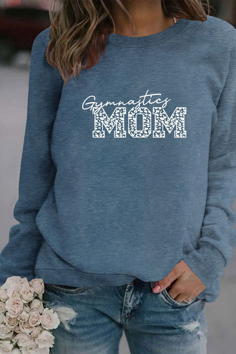 WOMEN MOM PRINTING LONG SLEEVE PULLOVER T SHIRT