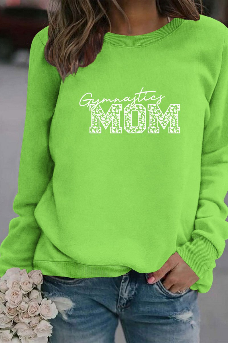 WOMEN MOM PRINTING LONG SLEEVE PULLOVER T SHIRT