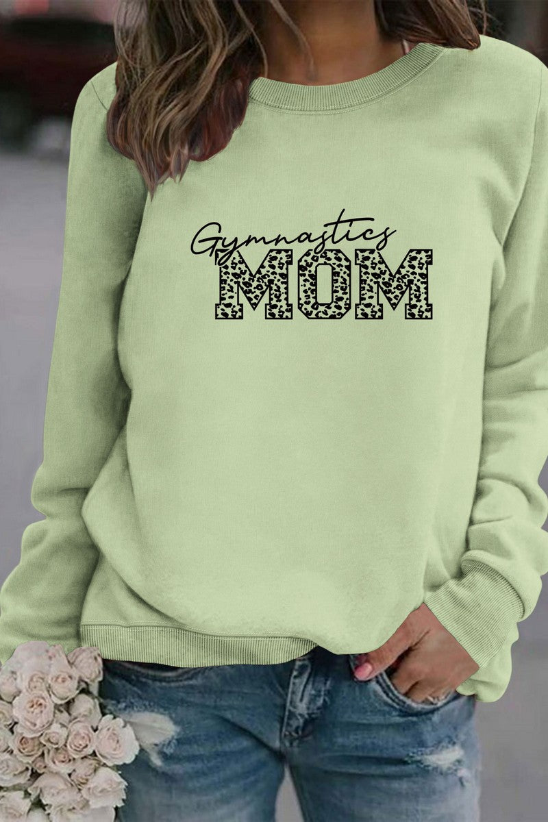 WOMEN MOM PRINTING LONG SLEEVE PULLOVER T SHIRT