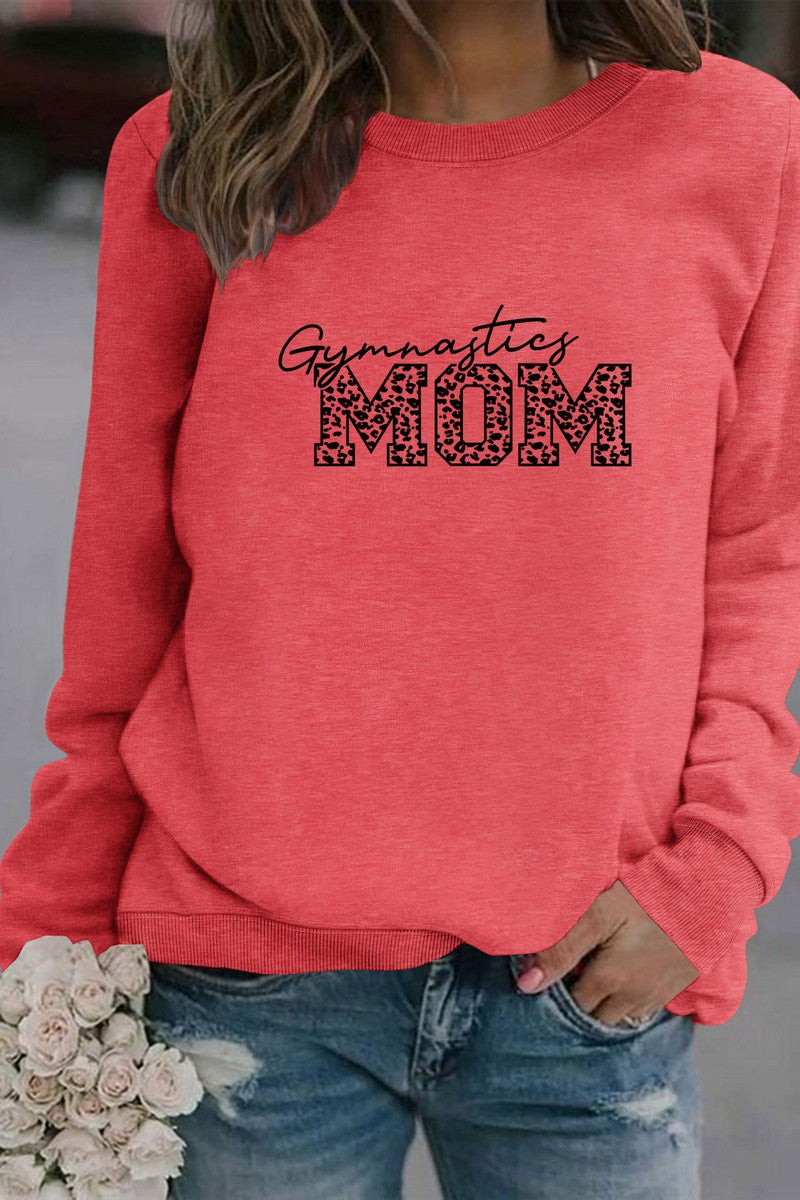 WOMEN MOM PRINTING LONG SLEEVE PULLOVER T SHIRT