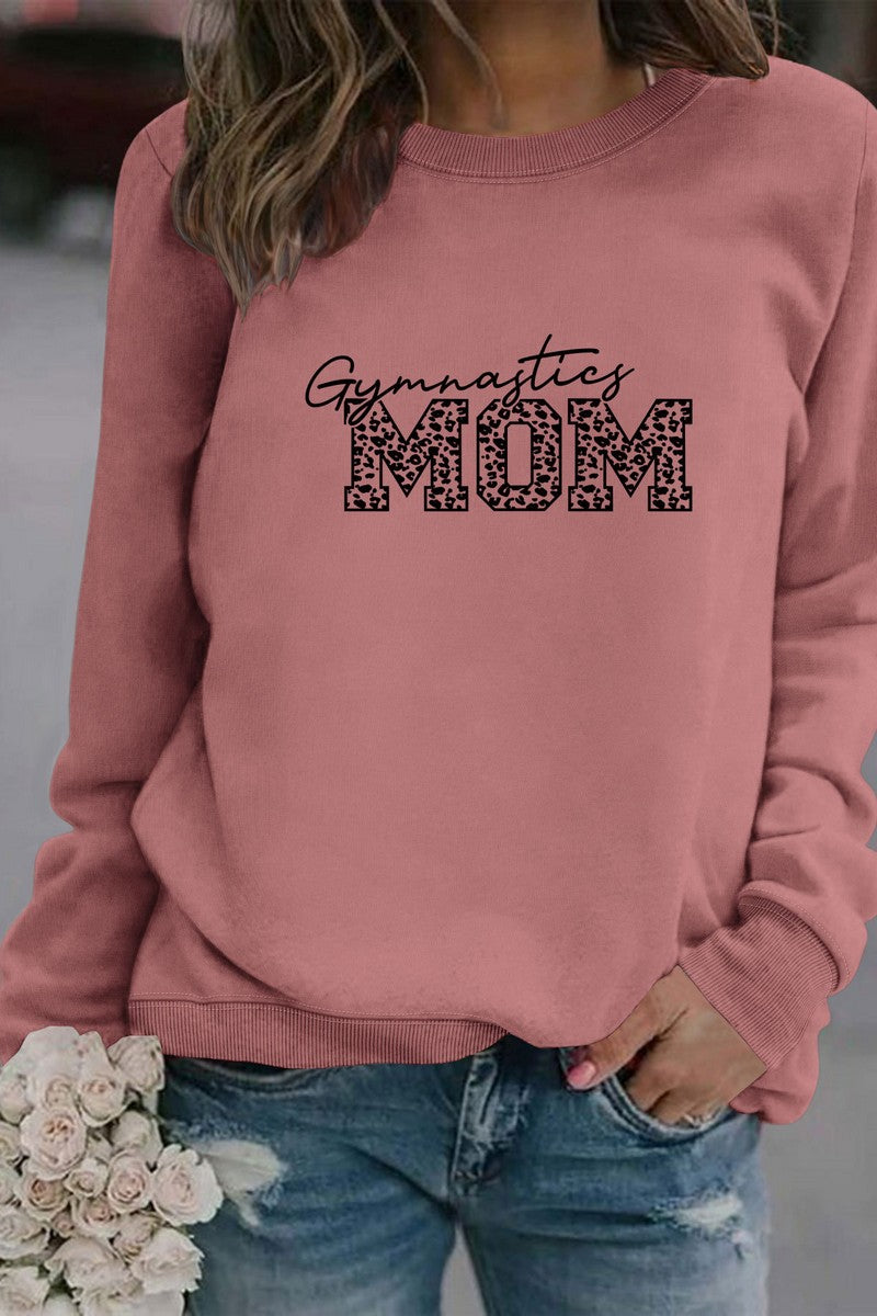 WOMEN MOM PRINTING LONG SLEEVE PULLOVER T SHIRT