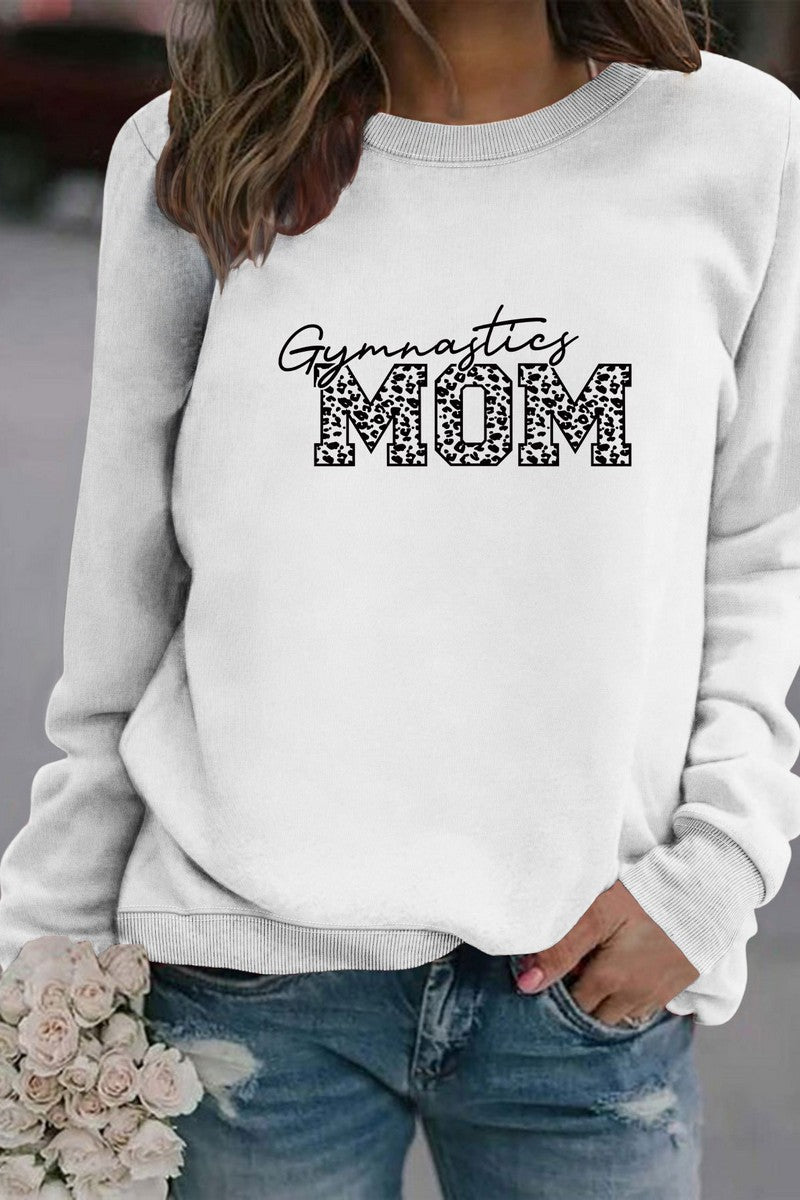 WOMEN MOM PRINTING LONG SLEEVE PULLOVER T SHIRT