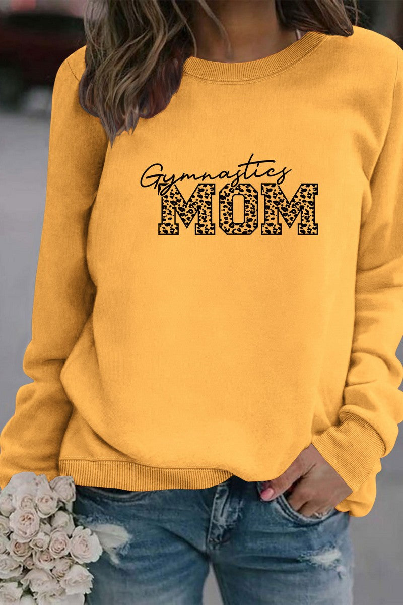 WOMEN MOM PRINTING LONG SLEEVE PULLOVER T SHIRT