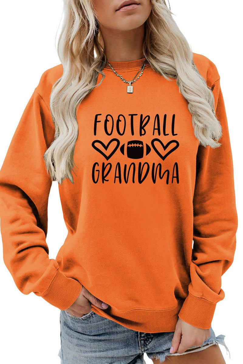 WOMEN FOOTBALL GAME DAY PRINTING JUMPER TOP