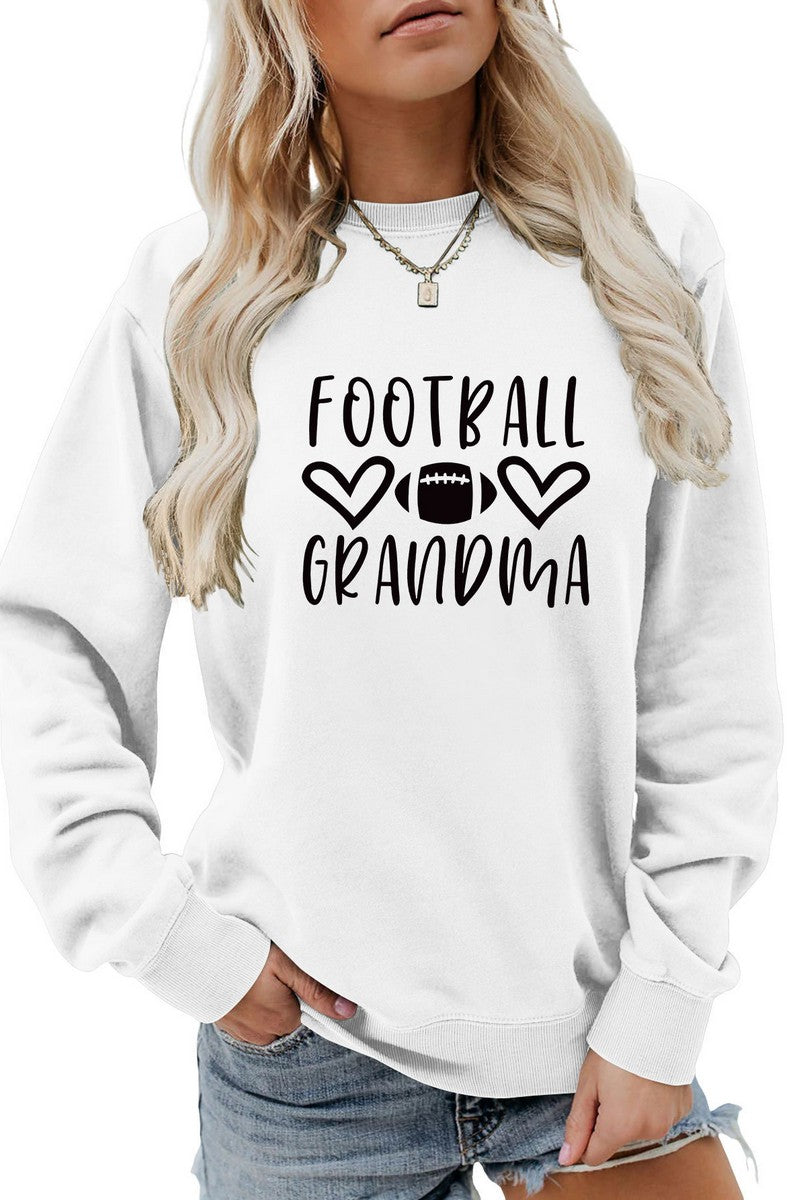 WOMEN FOOTBALL GAME DAY PRINTING JUMPER TOP