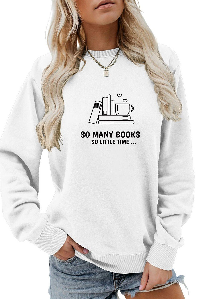 WOMEN OVERSIZED LONG SLEEVE ROUND NECK PULLOVER